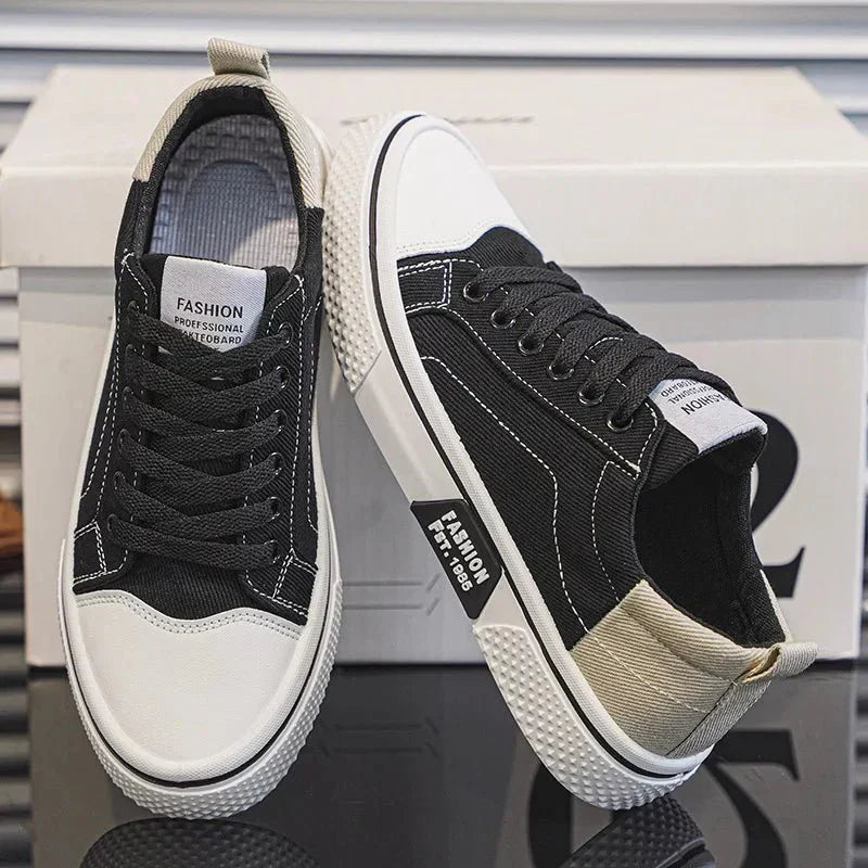 Canvas Sneaker Low-Top Lace-Up Casual Everyday Trainers Lightweight