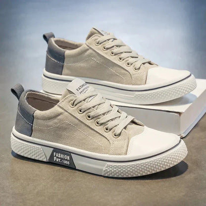 Canvas Sneaker Low-Top Lace-Up Casual Everyday Trainers Lightweight