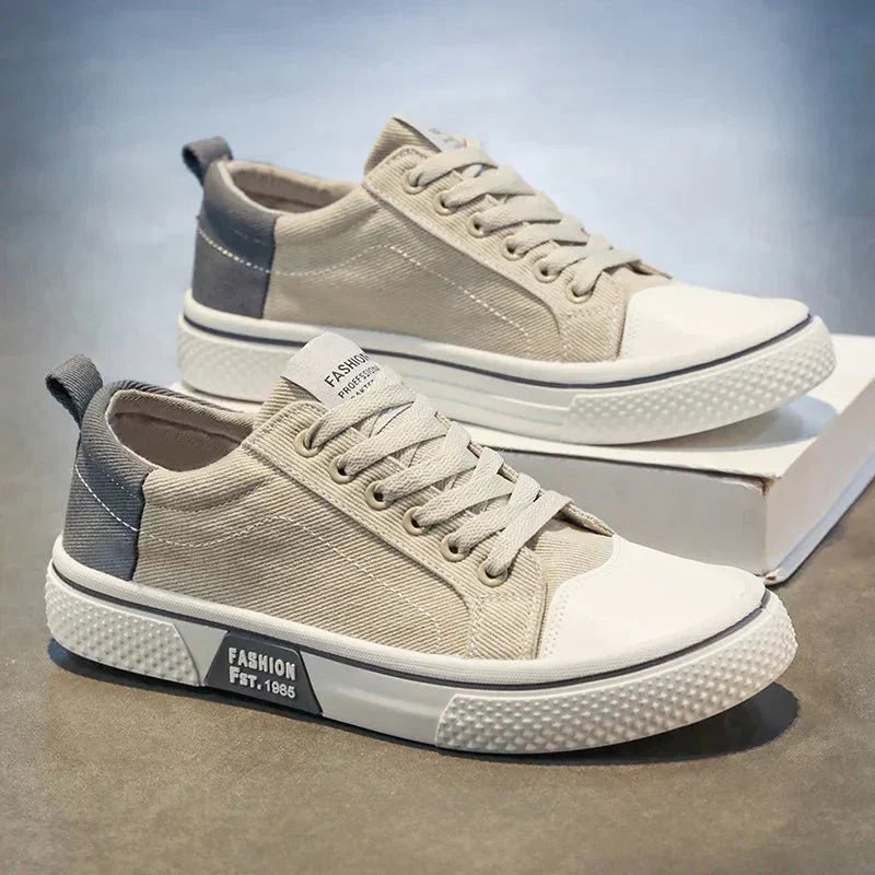 Canvas Sneaker Low-Top Lace-Up Casual Everyday Trainers Lightweight