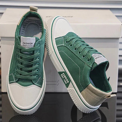 Canvas Sneaker Low-Top Lace-Up Casual Everyday Trainers Lightweight