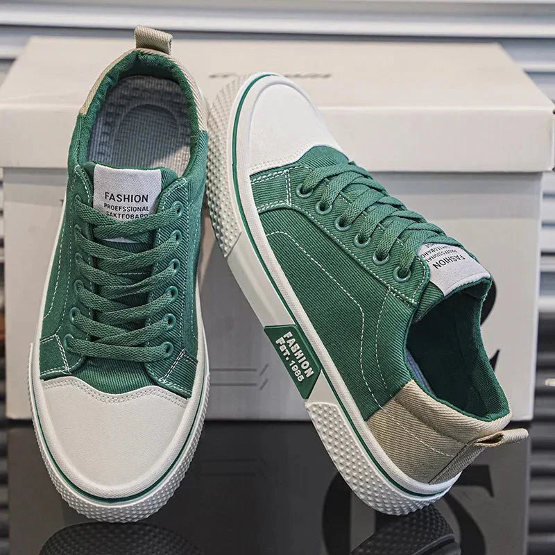Canvas Sneaker Low-Top Lace-Up Casual Everyday Trainers Lightweight