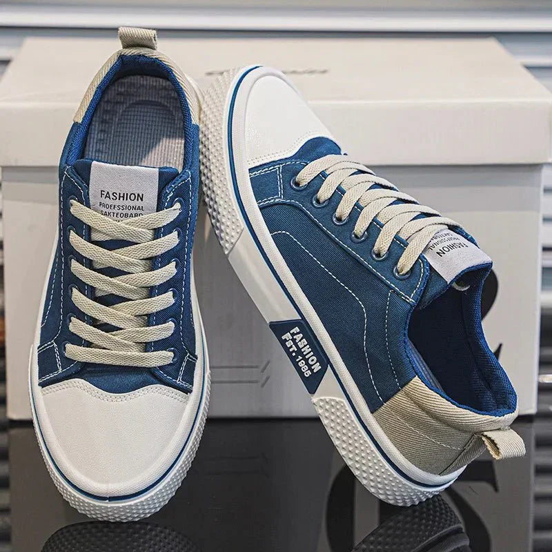 Canvas Sneaker Low-Top Lace-Up Casual Everyday Trainers Lightweight