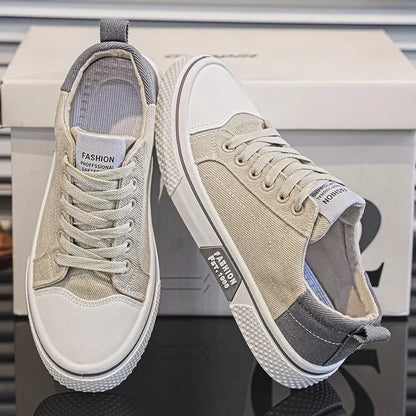 Canvas Sneaker Low-Top Lace-Up Casual Everyday Trainers Lightweight