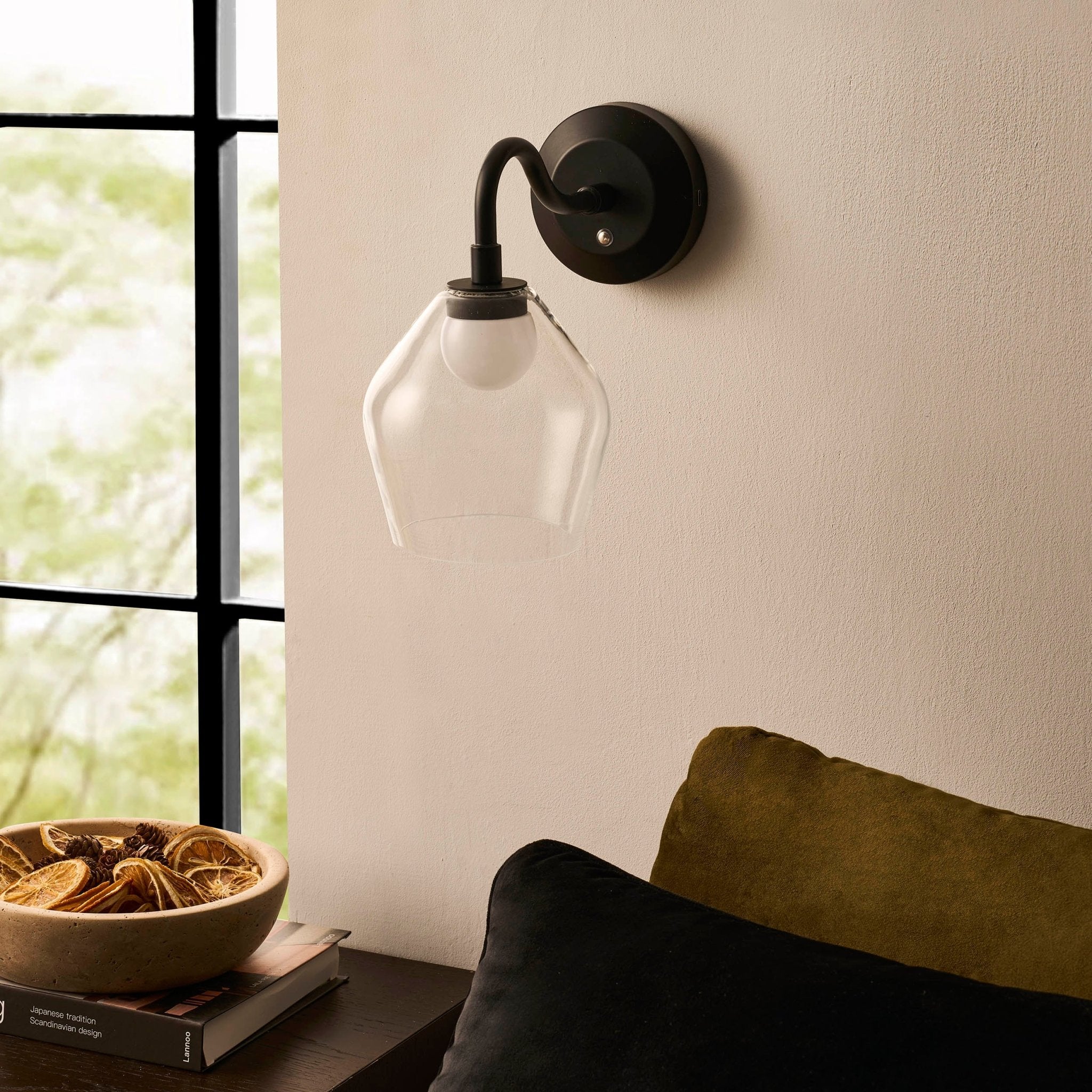 Rechargeable Cordless LED Wall Light Black – Vintage Bedroom Lighting