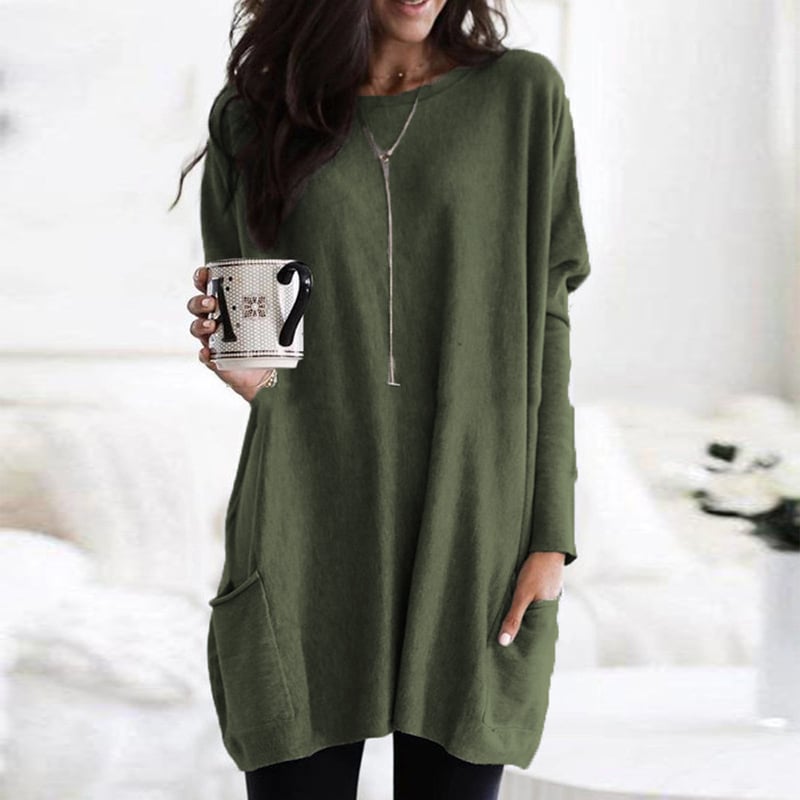 Women's Long Sweater Casual Modern Knit Top Comfortable Everyday