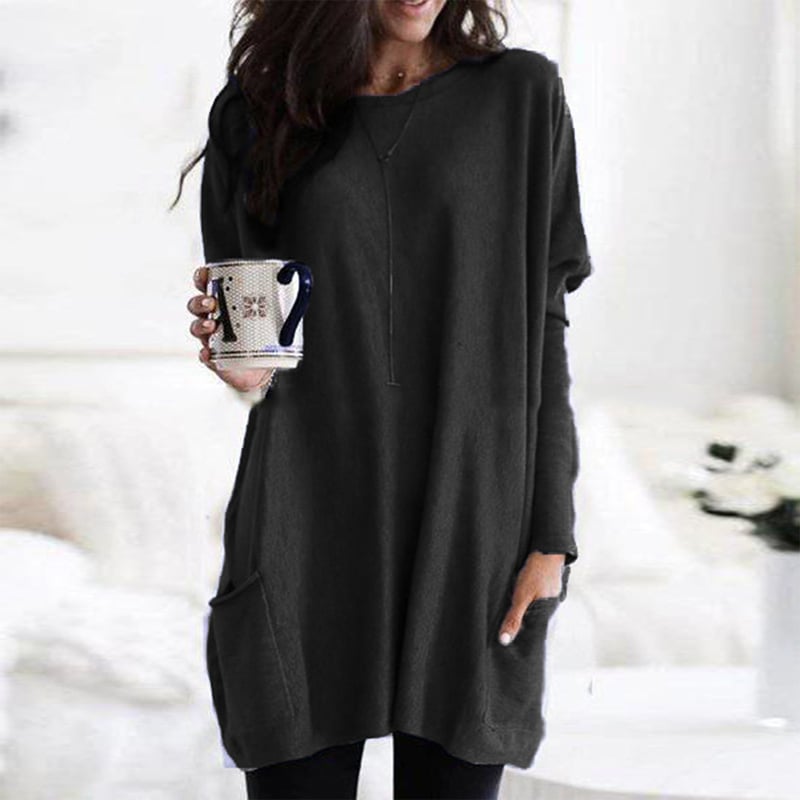 Women's Long Sweater Casual Modern Knit Top Comfortable Everyday