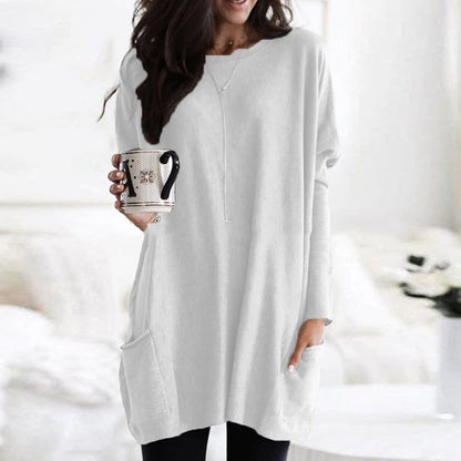 Women's Long Sweater Casual Modern Knit Top Comfortable Everyday