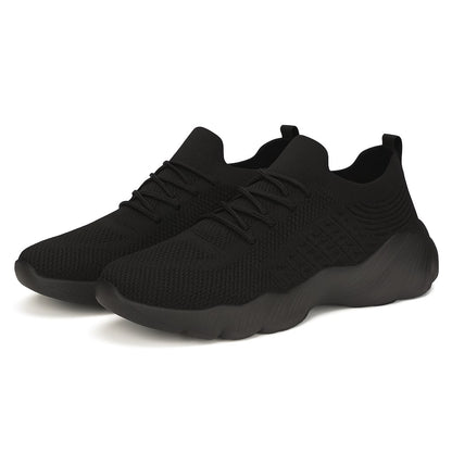 Orthopedic Sneakers Knit Mesh Lace-Up Flexible Cushioned Sole Everyday Comfort