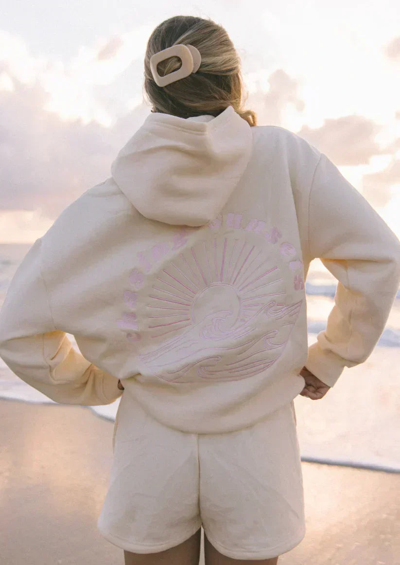 Oversized Surf Hoodie Comfortable Casual Loose Fit Graphic Print