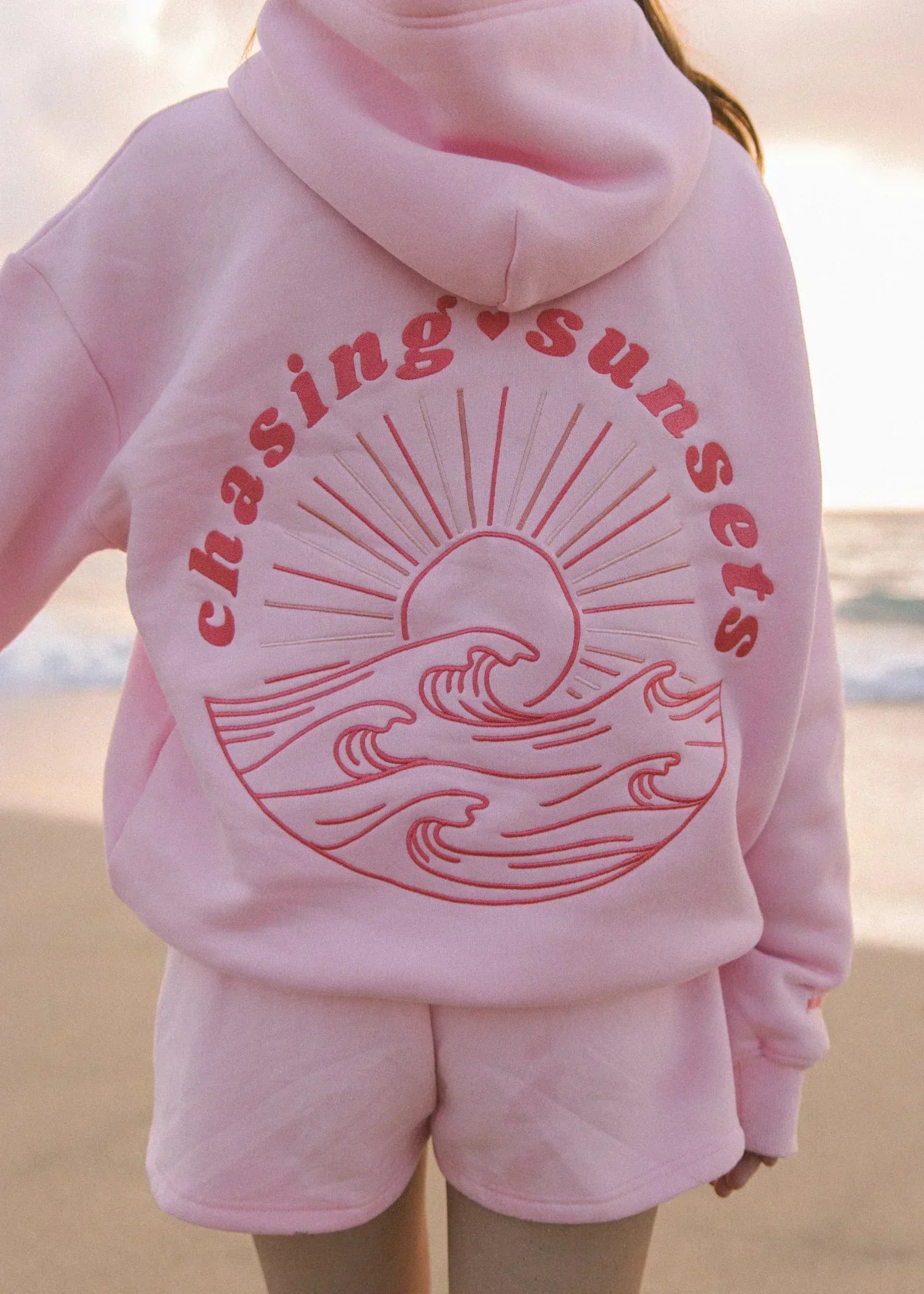 Oversized Surf Hoodie Comfortable Casual Loose Fit Graphic Print