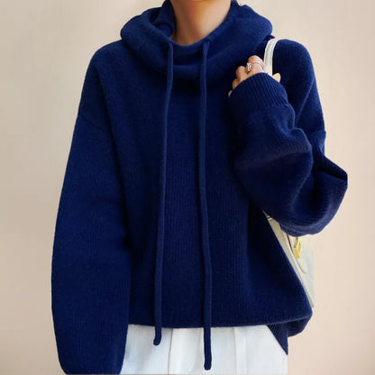 Women's Fleece Winter Hoodie – Warm Relaxed-Fit Drawstring Pullover