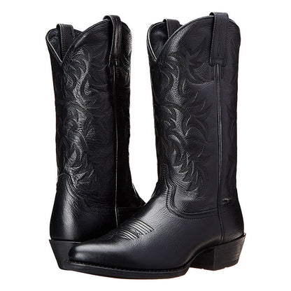 Women's Cowboy Boots Western Style Decorative Stitching Casual Fashion