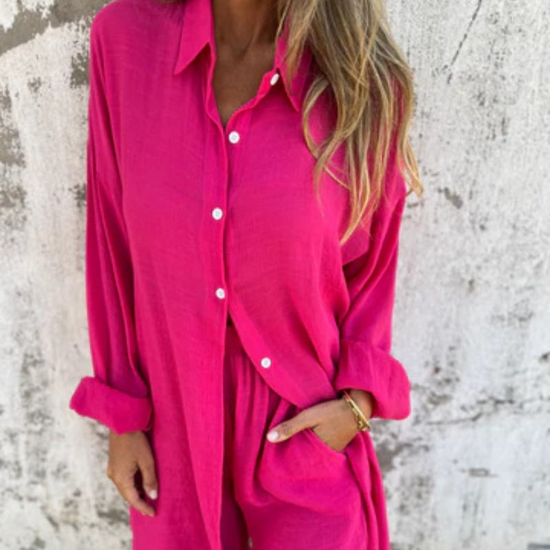 Brooke Lawson women's outfit set in Pink