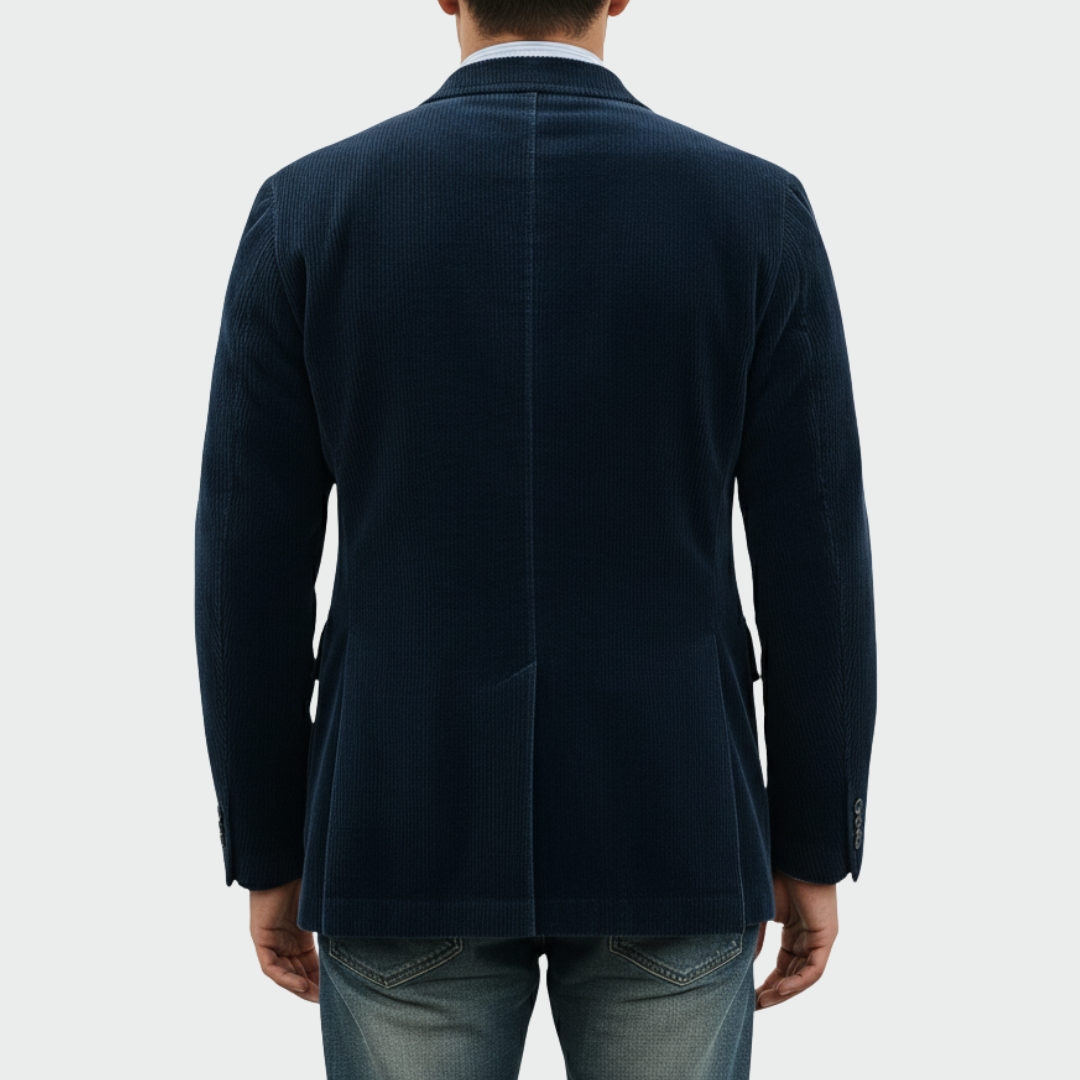 Men's Blazer and Vest Set Tailored Two-Piece Formal Suit Jacket Elegant Smart Casual