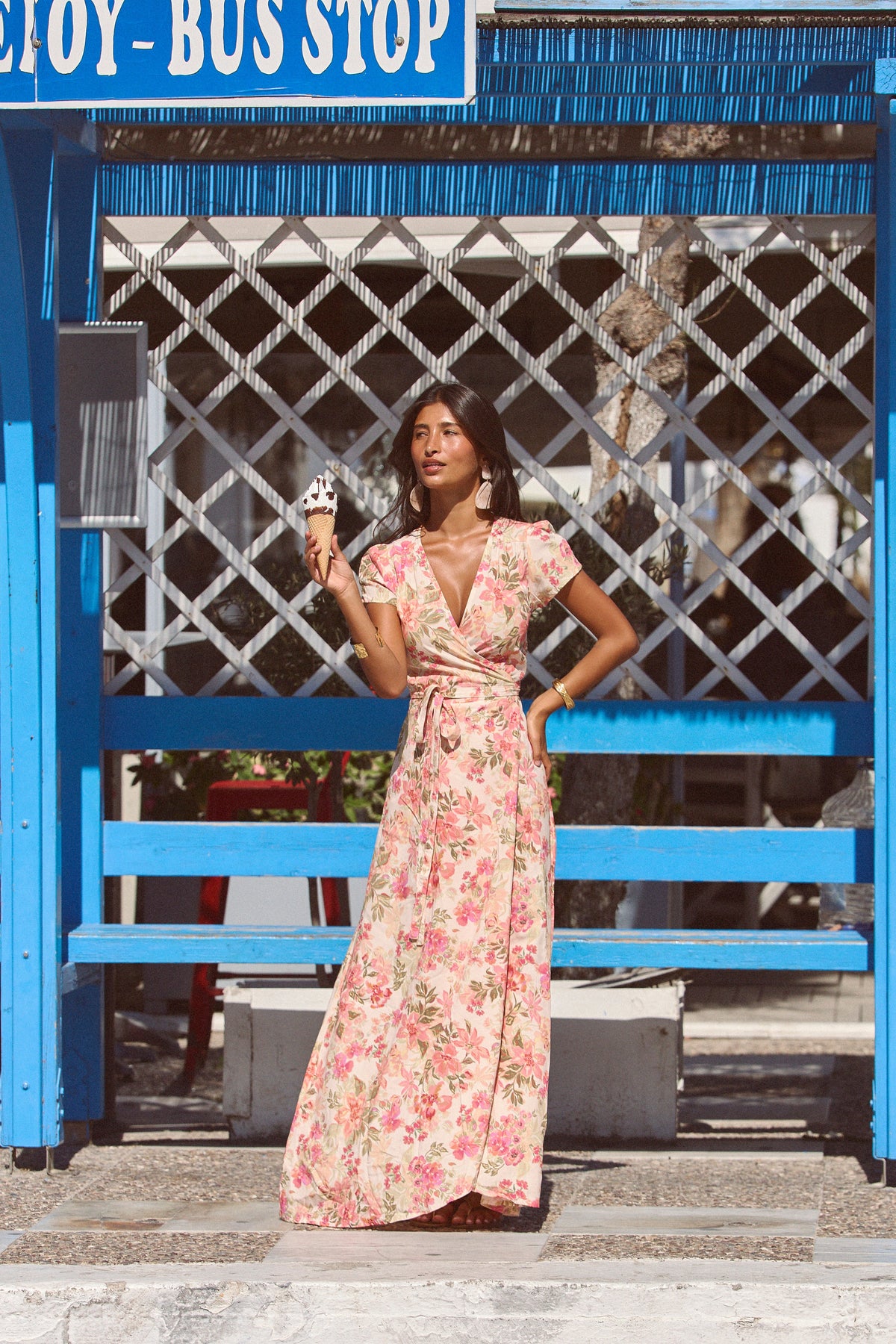 Wrap maxi dress