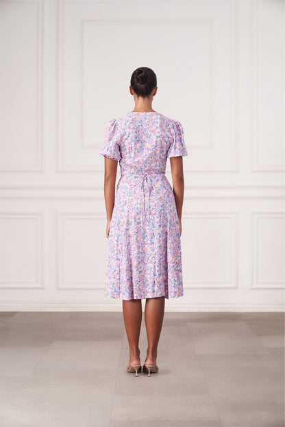 Women's wrap midi dress