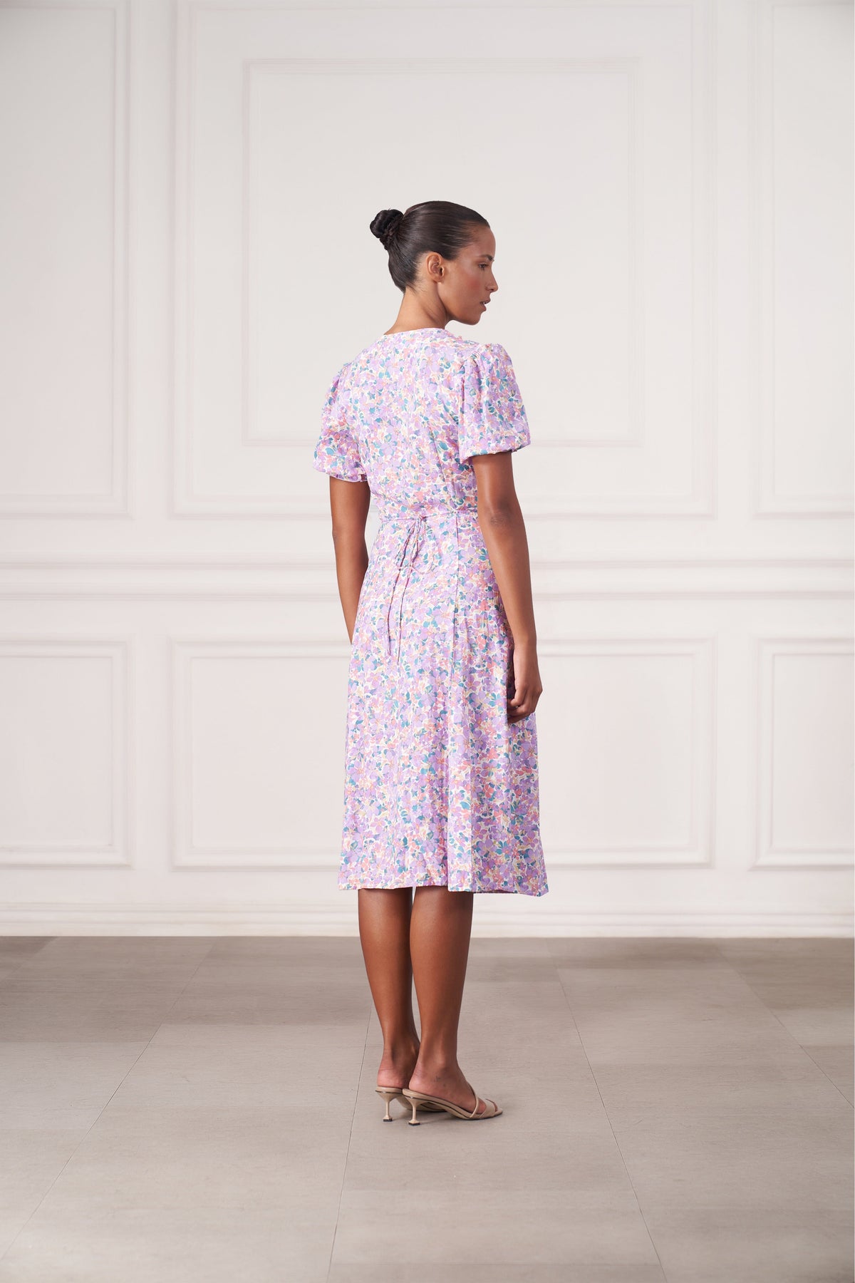Women's wrap midi dress