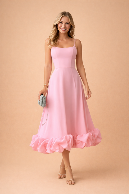 Elegant Boho Women's Summer Dress Vintage Style A-Line Sundress 0