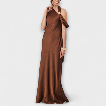 Azura Satin Maxi Dress for Evening Events