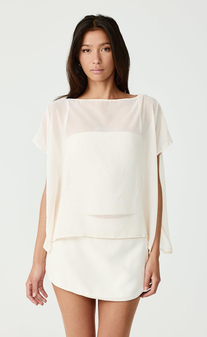Mio Mini Skort Cream - Charcoal Clothing