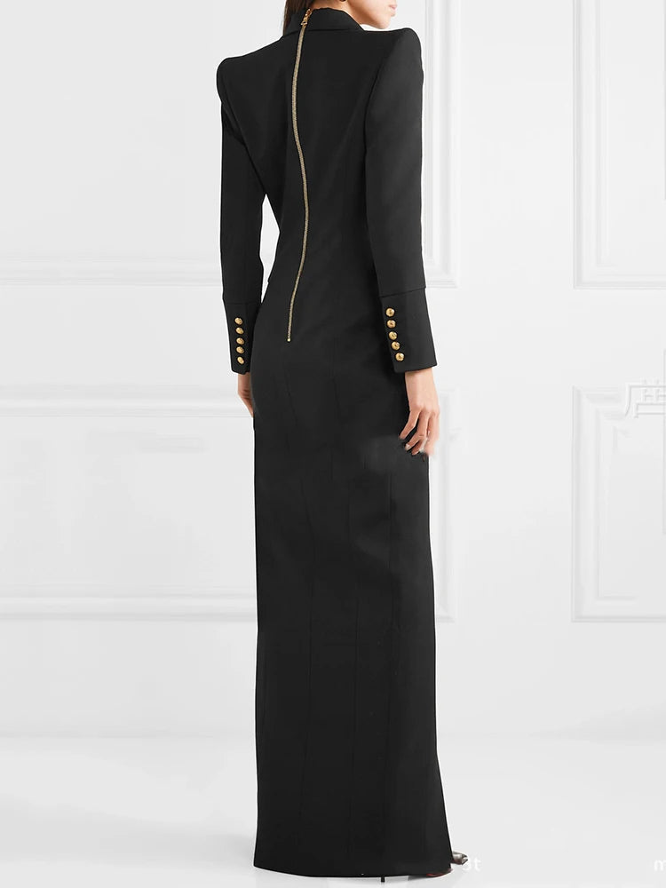 Women's dress with a button front