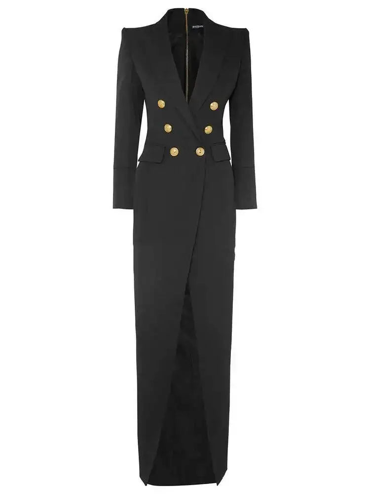 Women's dress with a button front