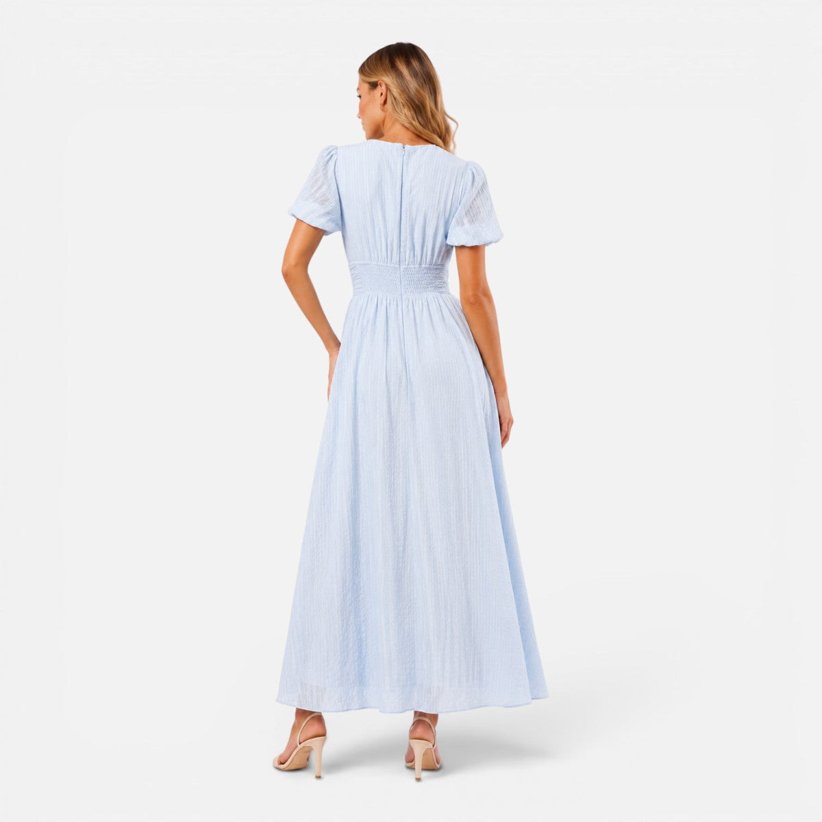 Women's maxi dress with a V-neckline