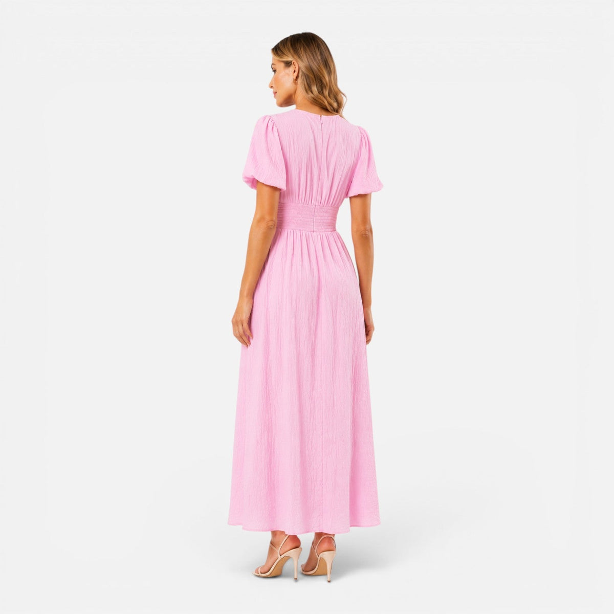 Women's maxi dress with a V-neckline
