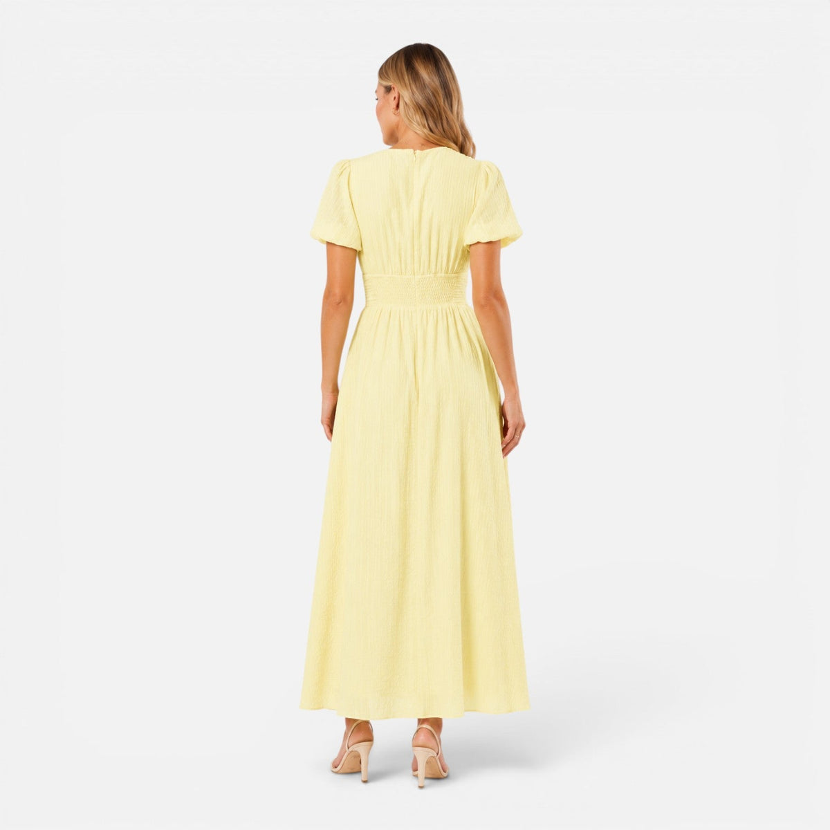 Women's maxi dress with a V-neckline