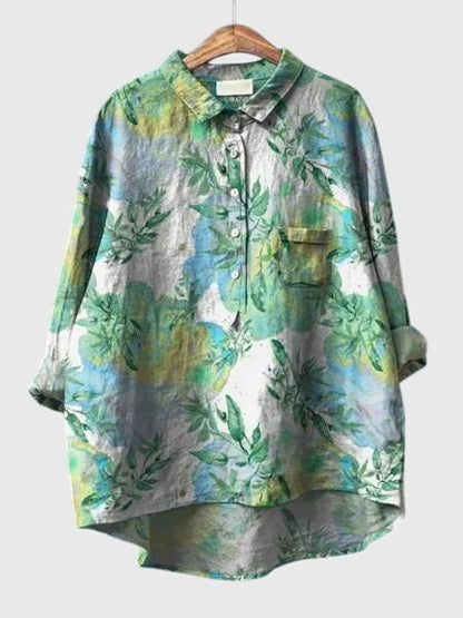 Valeria™ - Floral Print Chiffon Blouse for Everyday Wear