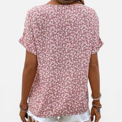Women's blouse with a button front