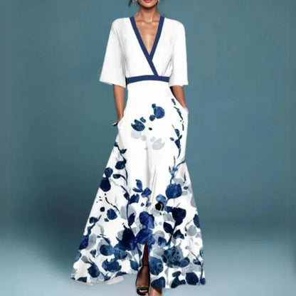 Elegant Floral Maxi Dress - Womens Summer Dresses for Parties and Casual Wear 1