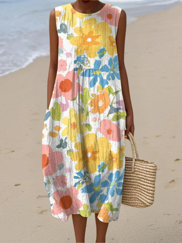 Midi sleeveless dress