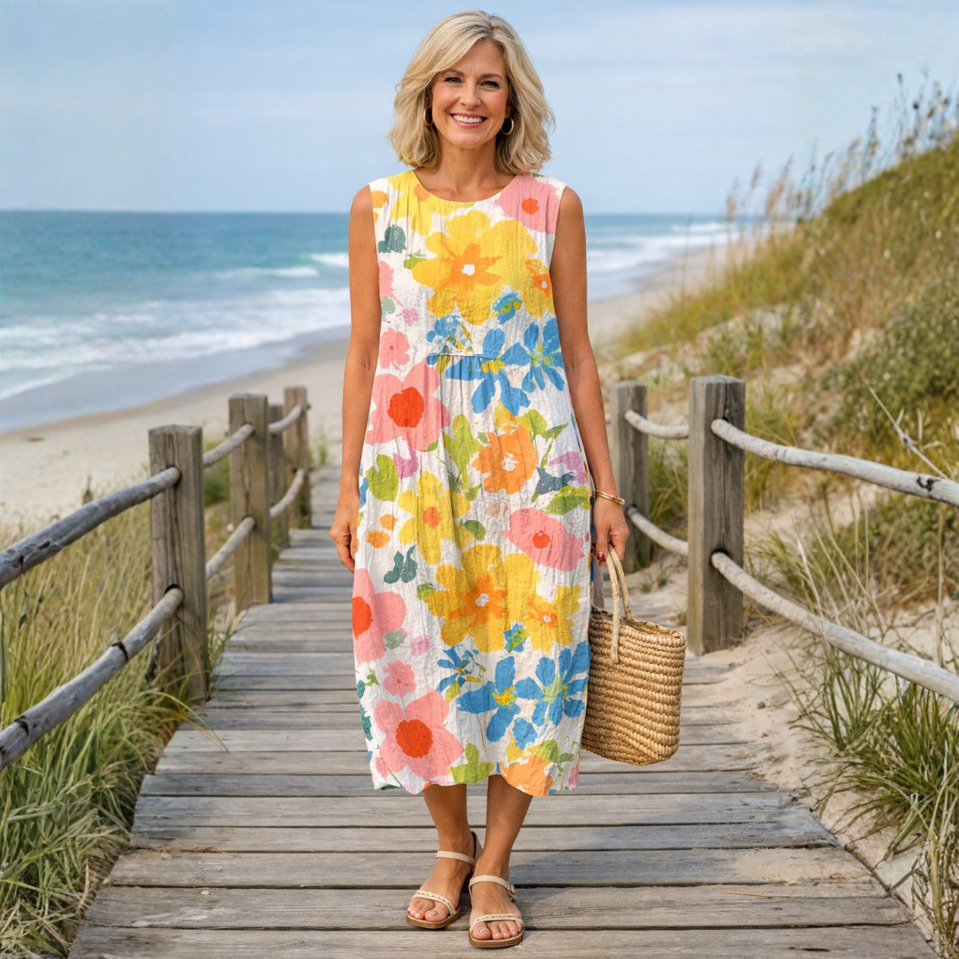 Midi sleeveless dress