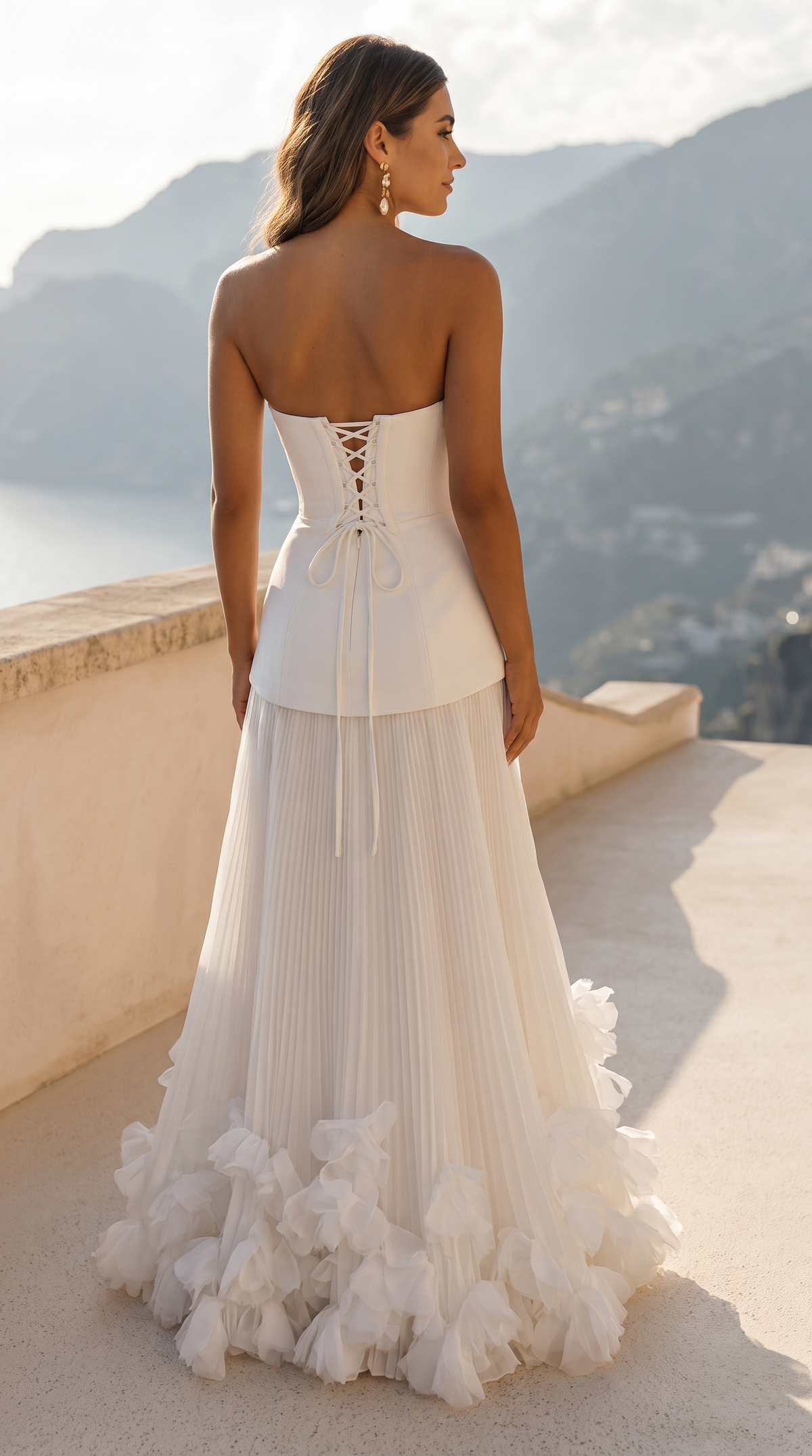 Maxi strapless dress
