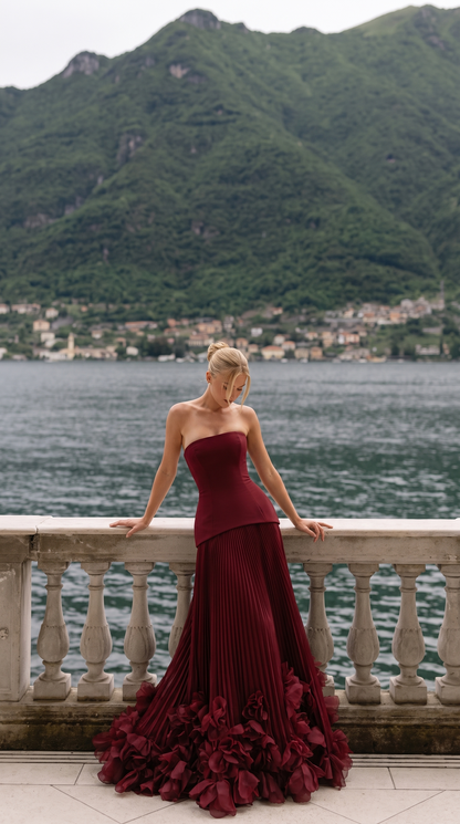 Maxi strapless dress