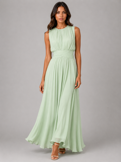 Women's maxi ruched dress