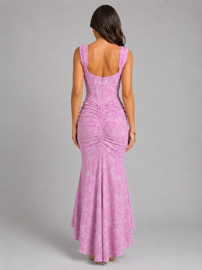 Women's maxi ruched dress