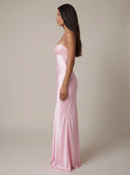 Women's maxi halter-neck dress
