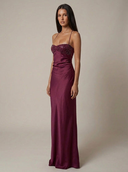 Women's maxi halter-neck dress