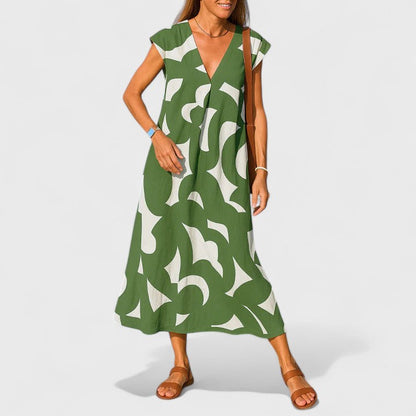 Valery | Flowing V-Neck Dress for Every Occasion