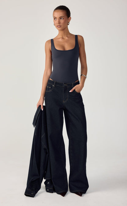 Lukas Bodysuit Navy - Charcoal Clothing