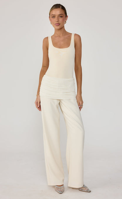 Lukas Bodysuit Oat - Charcoal Clothing