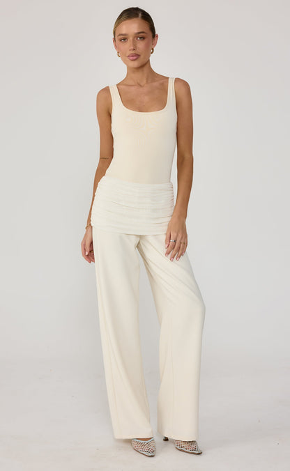 Lukas Bodysuit Oat - Charcoal Clothing