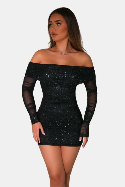 Women's mini off-shoulder dress