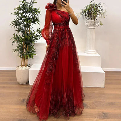 Trendy One Shoulder Wedding Guest Dress