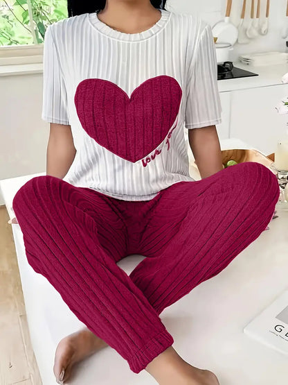 Women's Pajama Set in Red