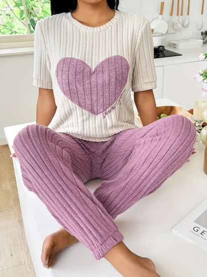 Women's Pajama Set in Purple