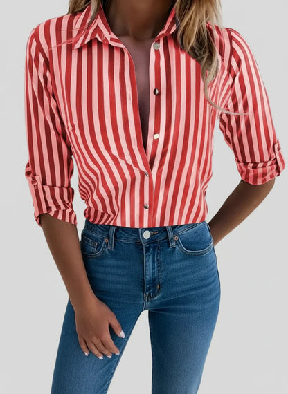 Three-quarter-sleeve blouse