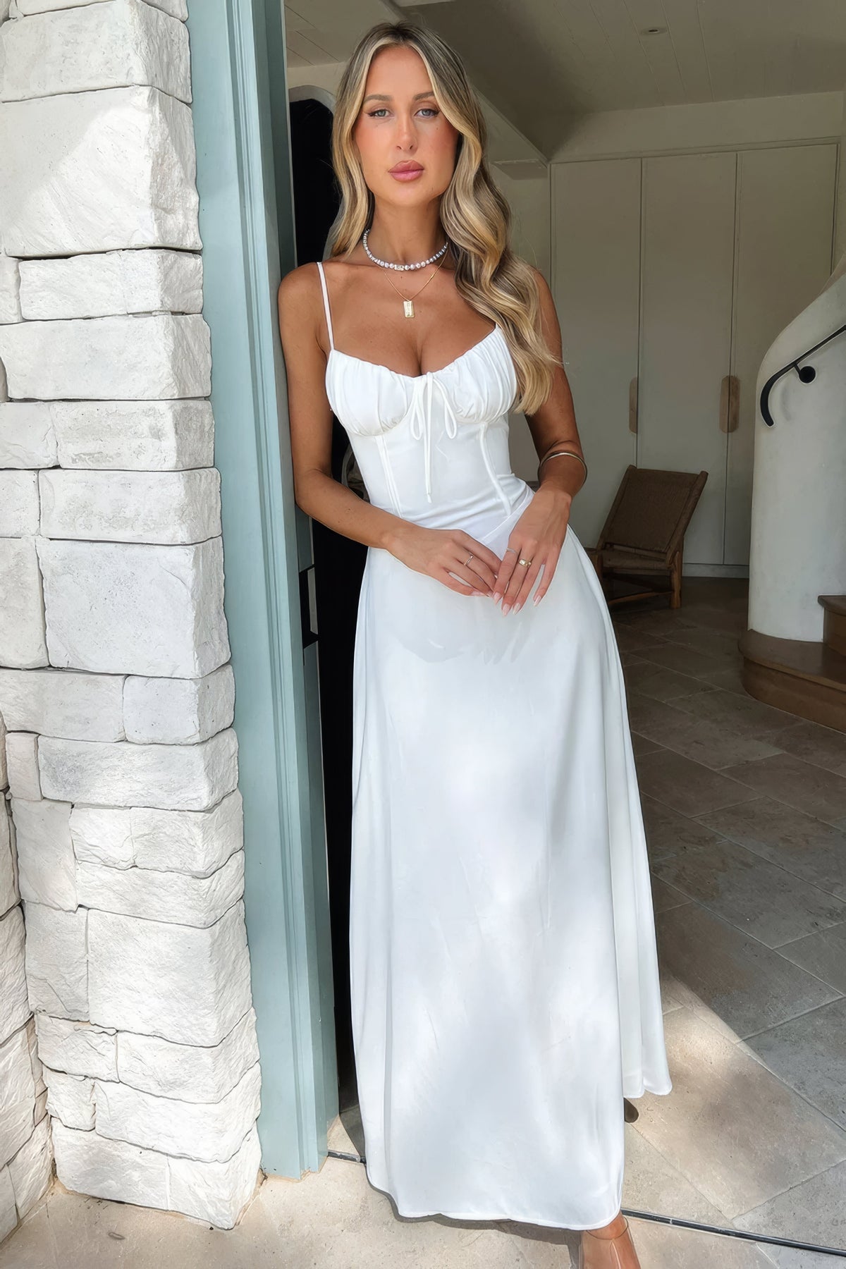 Women's A-line maxi dress